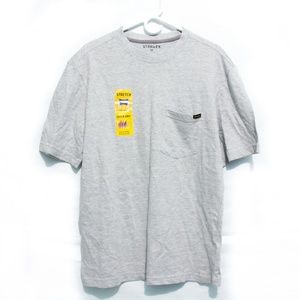 Stanley Mens Workwear Pocket Tee Shirt Grey Medium